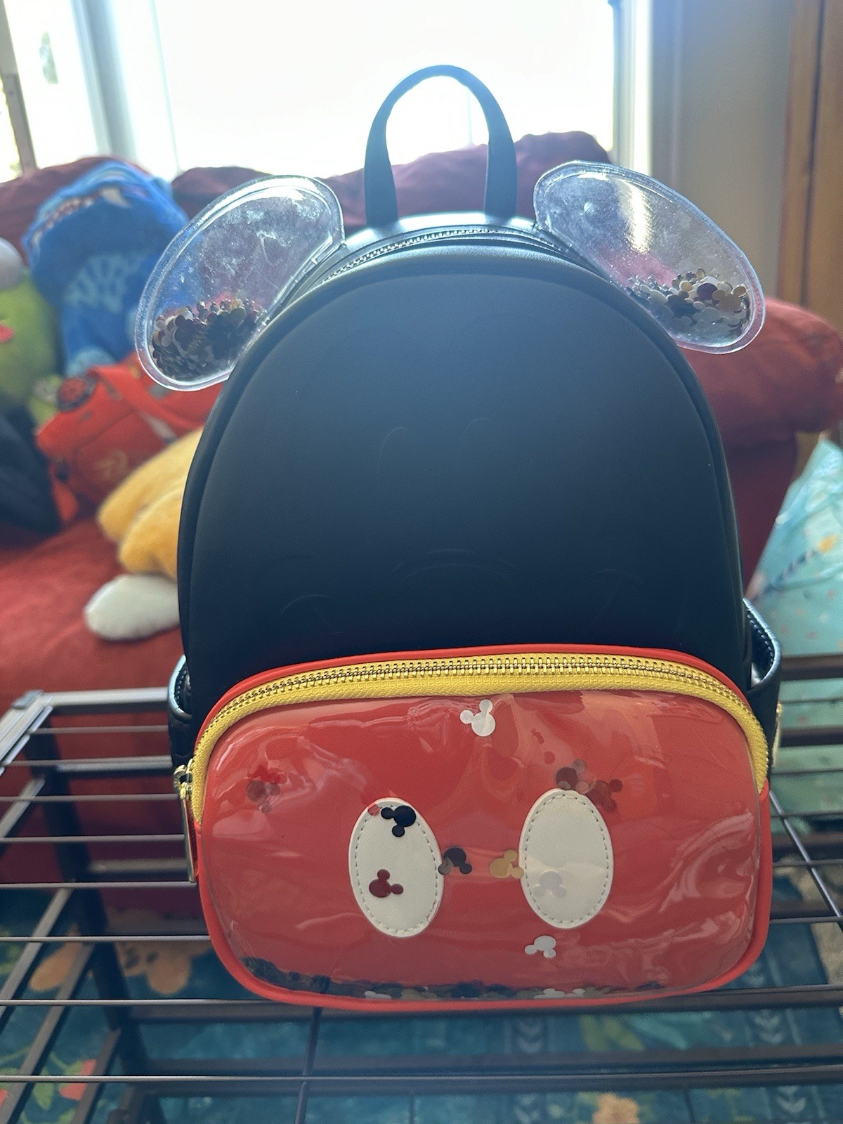 Disney Mickey Confetti Ears Loungefly Mini Backpack