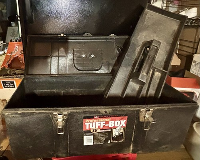 #ad Contico Professional Tuff Box Toolbox 26quot; x 11 x 9 Divided Socket Tool Tray NICE $69.89