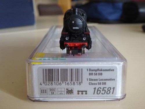 Minitrix Dampflokomotive BR 58 1836, Nr.: 16581 - Bestzustand | Condition: Gebraucht