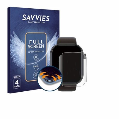 4x Displayschutz Full-Screen für Smartwatch IDW15 1.8''