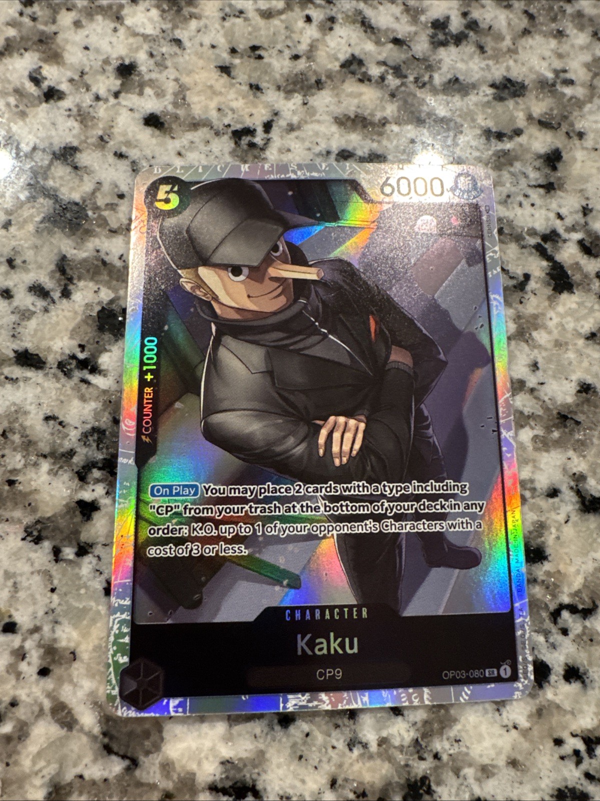 • Kaku • OP03-080 SR Pillars of Strength Holo Foil One Piece TCG NM
