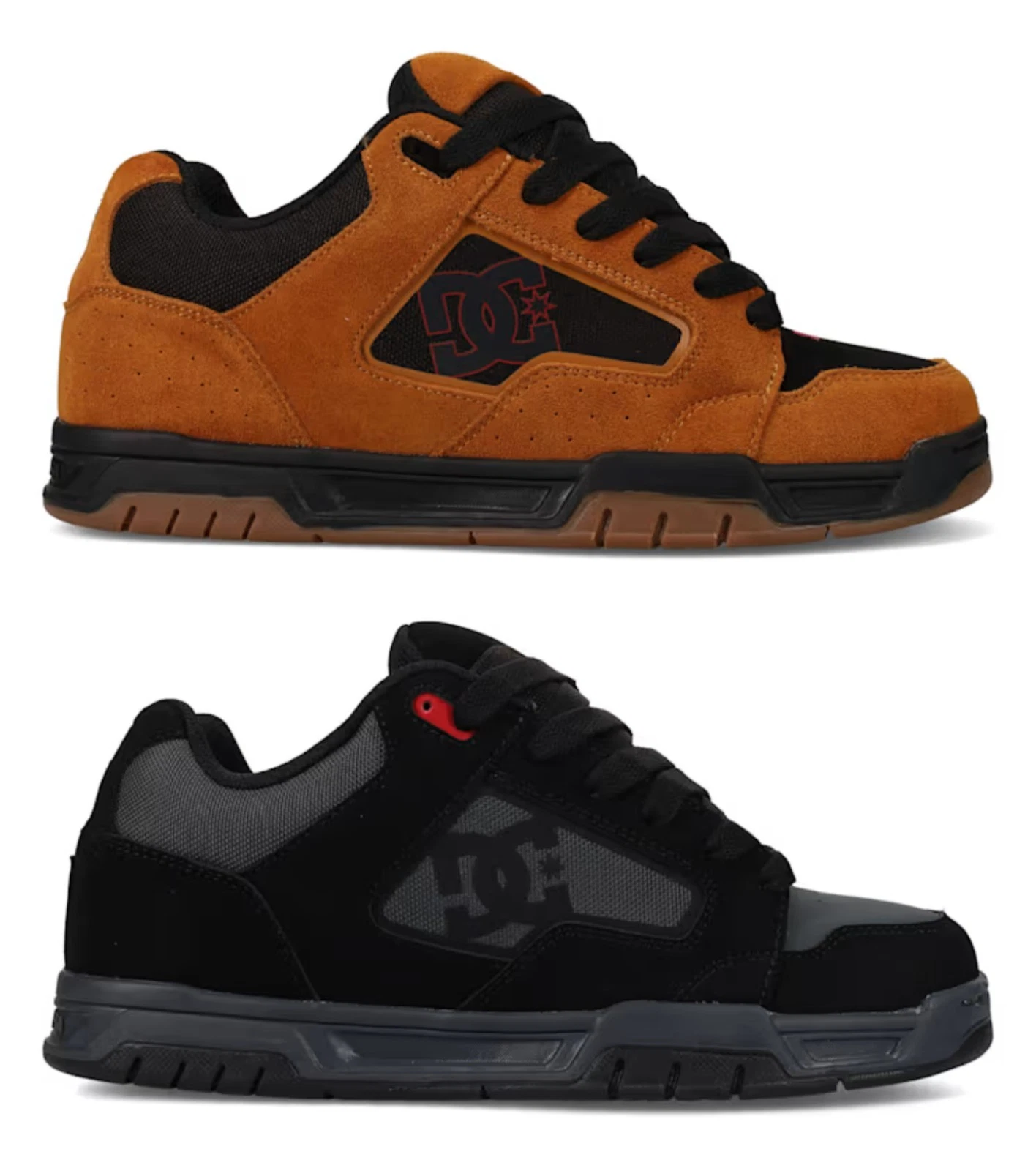DC SHOES MENS COILER SUEDE LOW RETRO CASUAL SKATEBOARD SNEAKER SHOES
