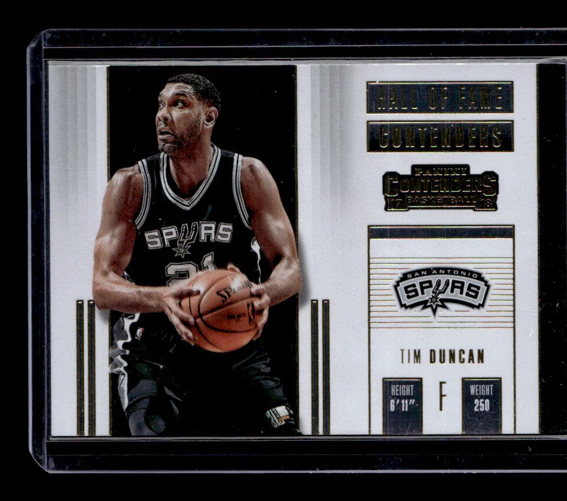 2017-18 Panini Contenders #2 Tim Duncan Hall of Fame Contenders