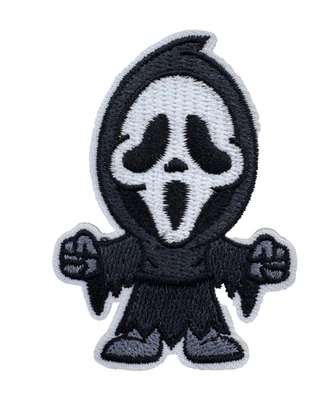 MARKENLOS Scream Horror Patch Bügelbild bestickt zum Aufbügeln Aufnäher