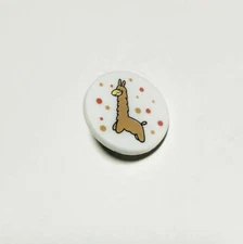 Happy Llama Plastic Button - 18mm / 3/4" - Dill Buttons Brand - Set of 4