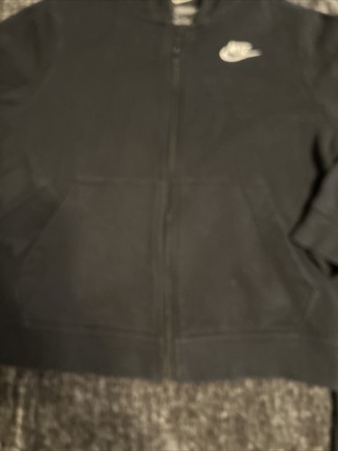 Nike Youth Girls Sportswear Sweat Suit Full Zip Up Black Size M+ - Picture 6 of 10