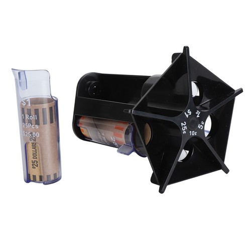 Counter Sorter Tube ABS 5 in 1 Organizer Change Counter Holder - Picture 4 of 12