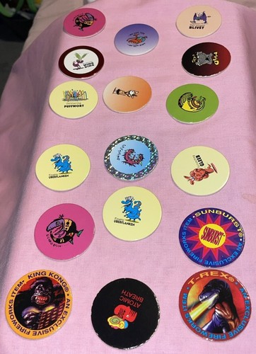 Lot of 166 Mixed Pogs~Milk Caps~ Stack n Smack~Slammer jammer~Stack Ka - Picture 6 of 20