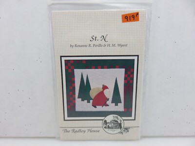 The Radley House  St. N Nicholas Santa Quilt Applique Wallhanging Pattern