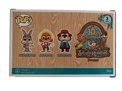 Funko Disney Parks Splash Mountain 30th Anniv Pop 3 PK Br'er