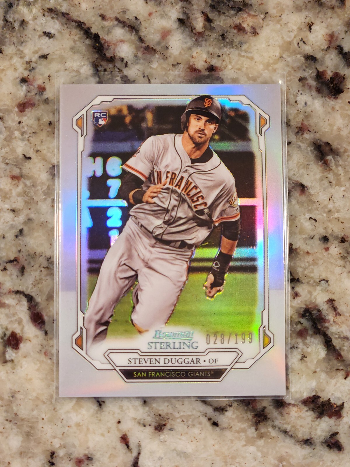 2019 Bowman Sterling Rookie Refractor /199 Steven Duggar #BSR-87 Rookie RC