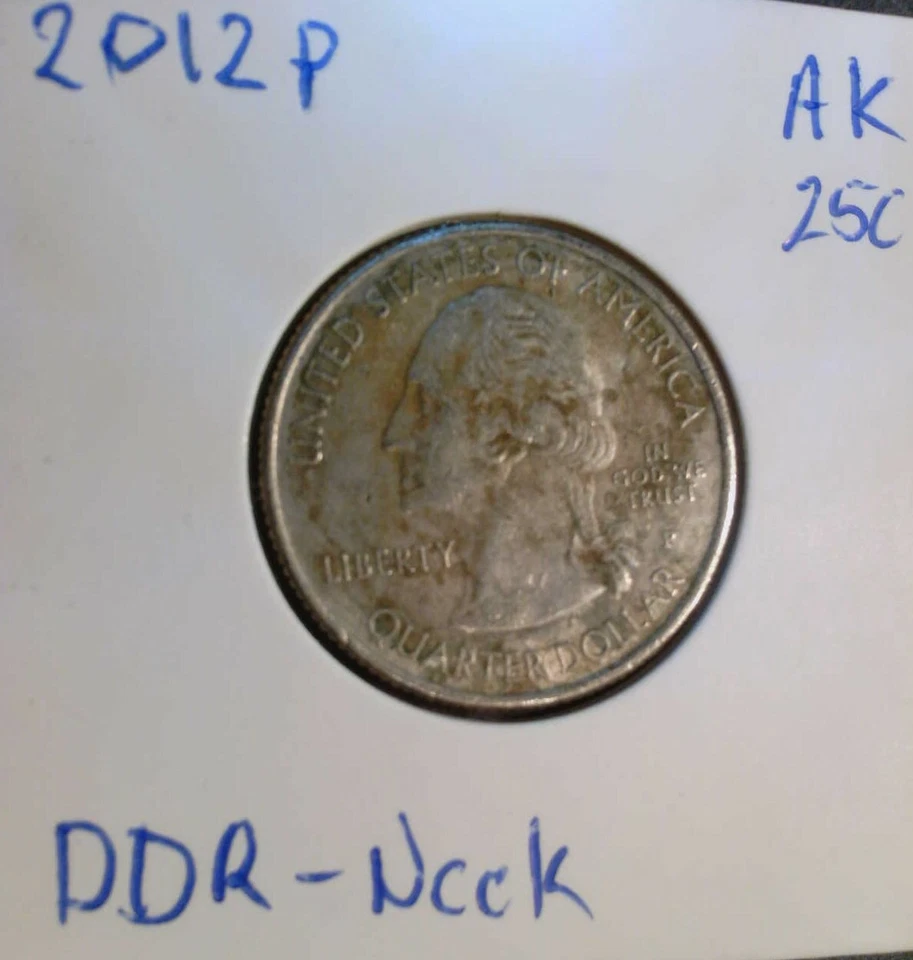 2012 P Denali Alaska Doubled Die Behind the Neck - OK Condition/Clear Variety! - Image 2 of 4