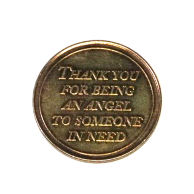 Token Angel Thank You for being an Angel to Someone in Need 25mm