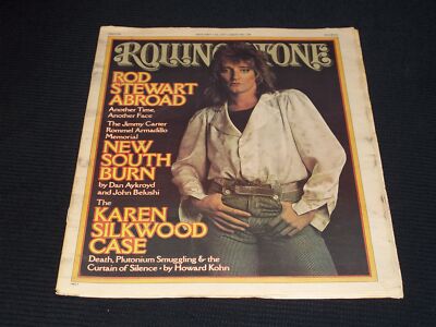 1977 JANUARY 13 ROLLING STONE MAGAZINE - ROD STEWART FRONT COVER - H 1282