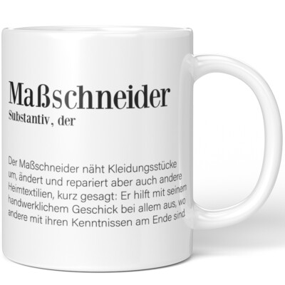 Definition Maßschneider. Beruf Arbeit Job 10001005220