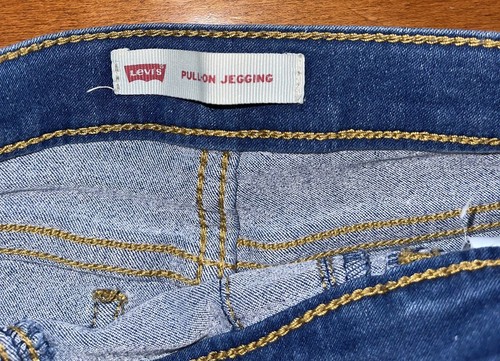 Levi’s Girls Skinny Fit Pull On Jeggings Leggings Jeans Adjustable Waist Size 5 - Picture 3 of 7