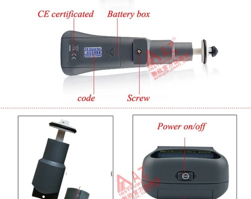 Tacómetro fotoeléctrico de mano con pantalla digital de doble propósito - Imagen 5 de 21