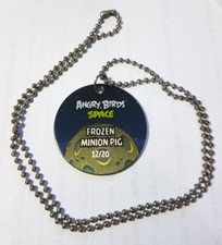 Angry Birds Space Collectable Metal Round Pendant Necklace Frozen Minion Pig