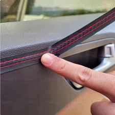 2m Red Line Car Dashboard Door Strip Decor Molding Trim Accessories Universal