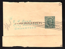 Canada pre stamped magazine wrapper Saskatoon  (C387)