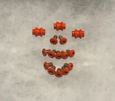Rescue Orange Stainless Screws w/Aluminum Standoff For Benchmade Taggedout Knife