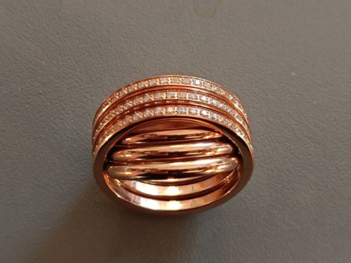Genialer Rosegold Ring Christ edelstahl OVP mehr als 100Zirkoniasteine NP 149€ - Bild 19 von 24