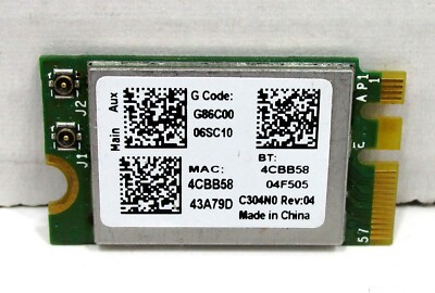 BROADCOM BCM943142Y Wireless 802.11b/g/n & Bluetooth 4 Combo NGFF M.2 Card