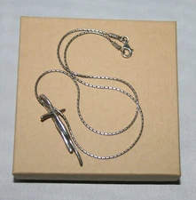 Silpada Sterling Silver Twisted Twig Cross "Great Impressions" Necklace N1483