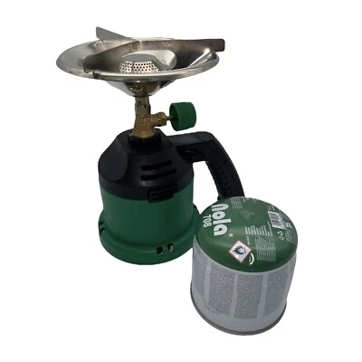 NOLA Campingkocher mit Gaskartusche 190g, Kartuschenkocher Stechgaskartusche Camping