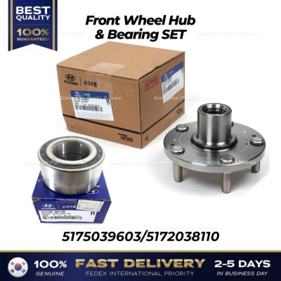  Genuine  Front Wheel Hub & Bearing SET 5175039603 5172038110 for Hyundai Kia