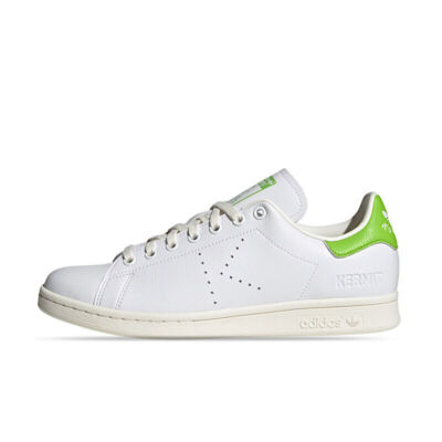 Adidas Stan Smith x Disney Kermit and Miss Piggy White Green Pink