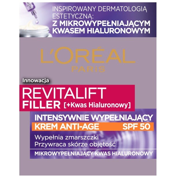 3600523982721 Крем-филлер LOREAL Revitalift Filler от twarzy przeciw известный как старзения 5890₽