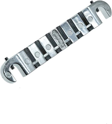 Chrome Electric Guitar Wrap around Bridge Tailpiece for Les Paul LP Junior - Picture 3 of 12