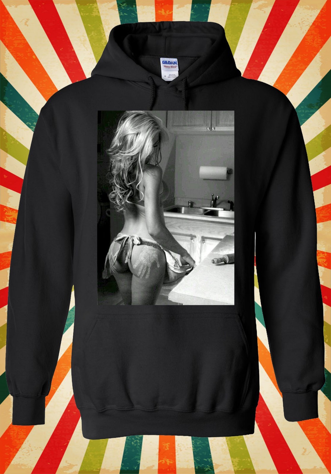 Sexy Cocina Niña Cocina Divertida Genial Hombres Mujeres Unisex Top Sudadera con Capucha 1232