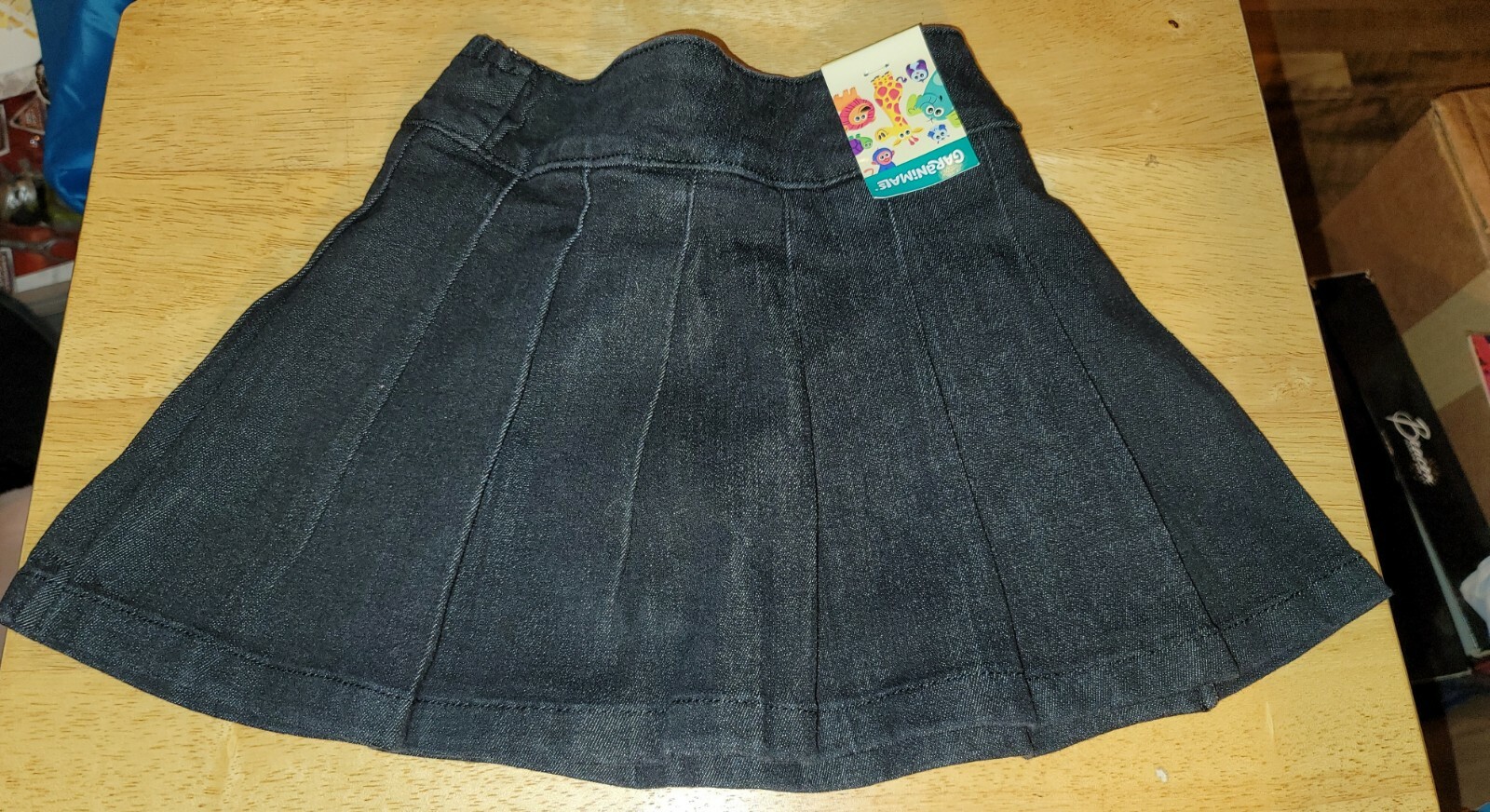 Garanimals Toddler Girl Black Denim Pleated Skort Size 3T/NP3 *New w