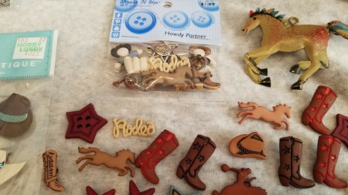 DRESS It UP Buttons, Paper house 3D Stickers WESTERN 80 Pieces**Super Cute*** - Picture 7 of 7