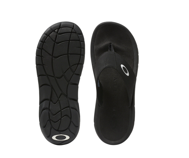 white oakley flip flops
