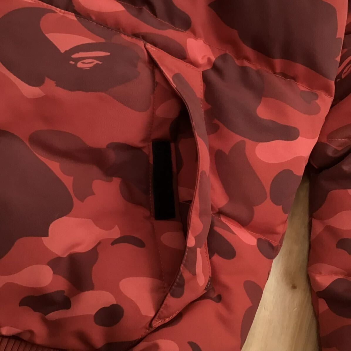 BAPE Shark full zip hoodie Down Jacket Red camo A Bathing BAPE Shark full zip hoodie Down Jacket Red camo A Bathing