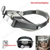 Jewelers Head Headband Led Magnifier Magnifying Glasses Light Visor Loupe Jewelers Head Headband Led Magnifier Magnifying Glasses Light Visor Loupe