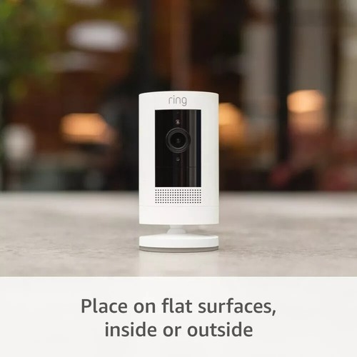 Ring Stick Up Cam with 1080p Color Night Vision, Battery, Mounts 3rd Gen White - Picture 5 of 12