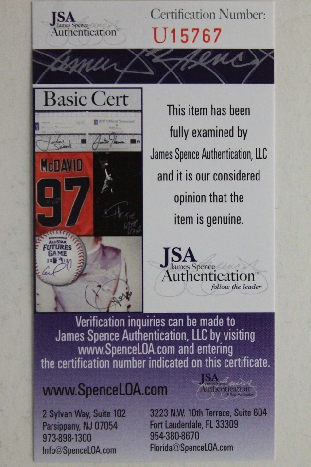 Hoyt Wilhelm Chicago White Sox (d.02) 2x ERA HOF Autograph 8x10 Photo JSA 17F - Image 4 of 4