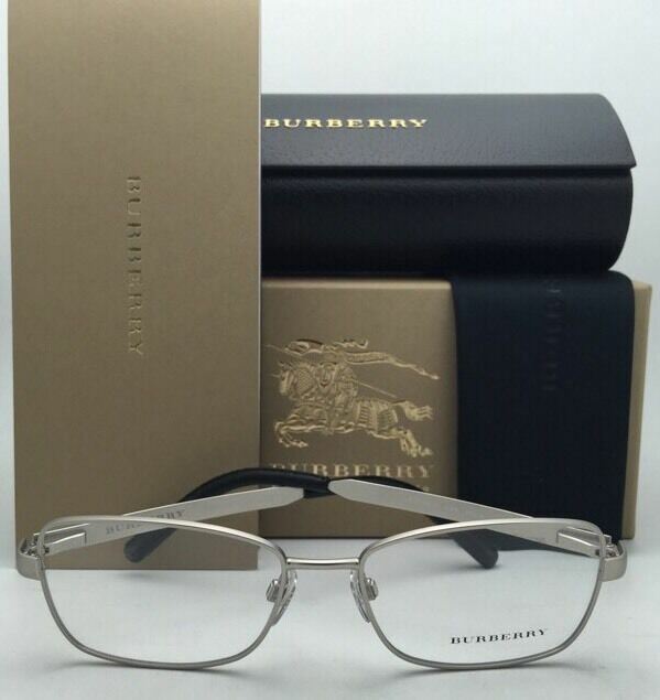 New BURBERRY Eyeglasses B 1259-Q 1159 54-16 Matte Silver