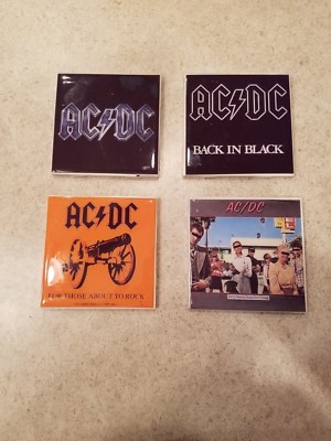 AC/DC Album Artwork 4x4 Ceramic Coasters Handmade set of 4 | eBay