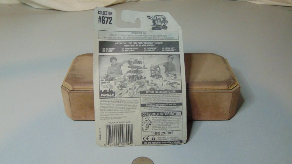 1998 HOT WHEELS FIRST EDITIONS 35/40 DODGE CONCEPT CAR NO 672 - Image 4 of 4