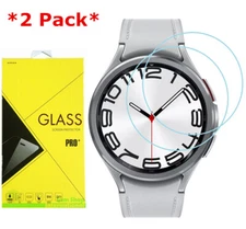 2P Tempered Glass Screen Protector for Samsung Galaxy Watch6 Classic 40/44/43/47