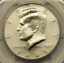 2005 P Satin Finish Kennedy Half Dollar PCGS SP68, Free Shipping