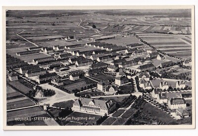 HEUBERG STETTEN akM LUFTBILD um 1935: Militärlager und Gelände, SW - Karte ungel