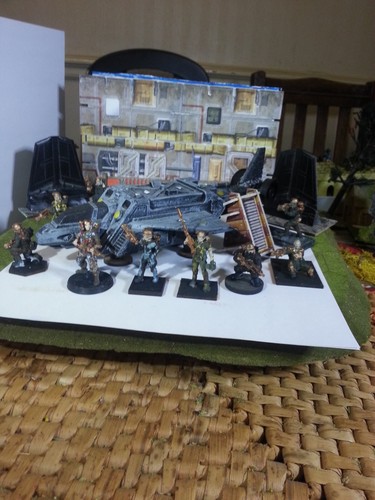 28mm Alien Colonial Marines and Drop ship + Extras Painted. - Picture 11 of 11