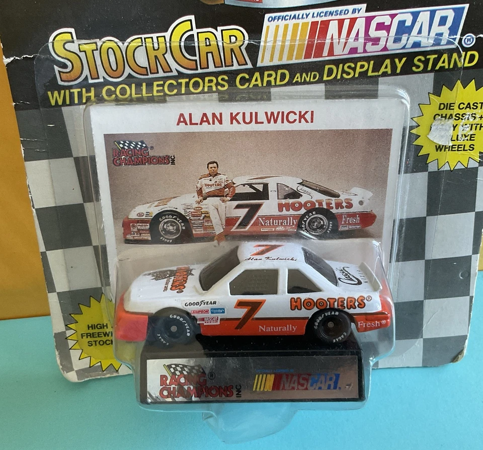 Stock Car Champions 1993 Alan Kulwicki fundido a presión con soporte de exhibición y tarjeta Foto 3 de 3