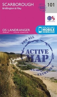 Scarborough, Bridlington & Filey (Map) OS Landranger Active Map | eBay